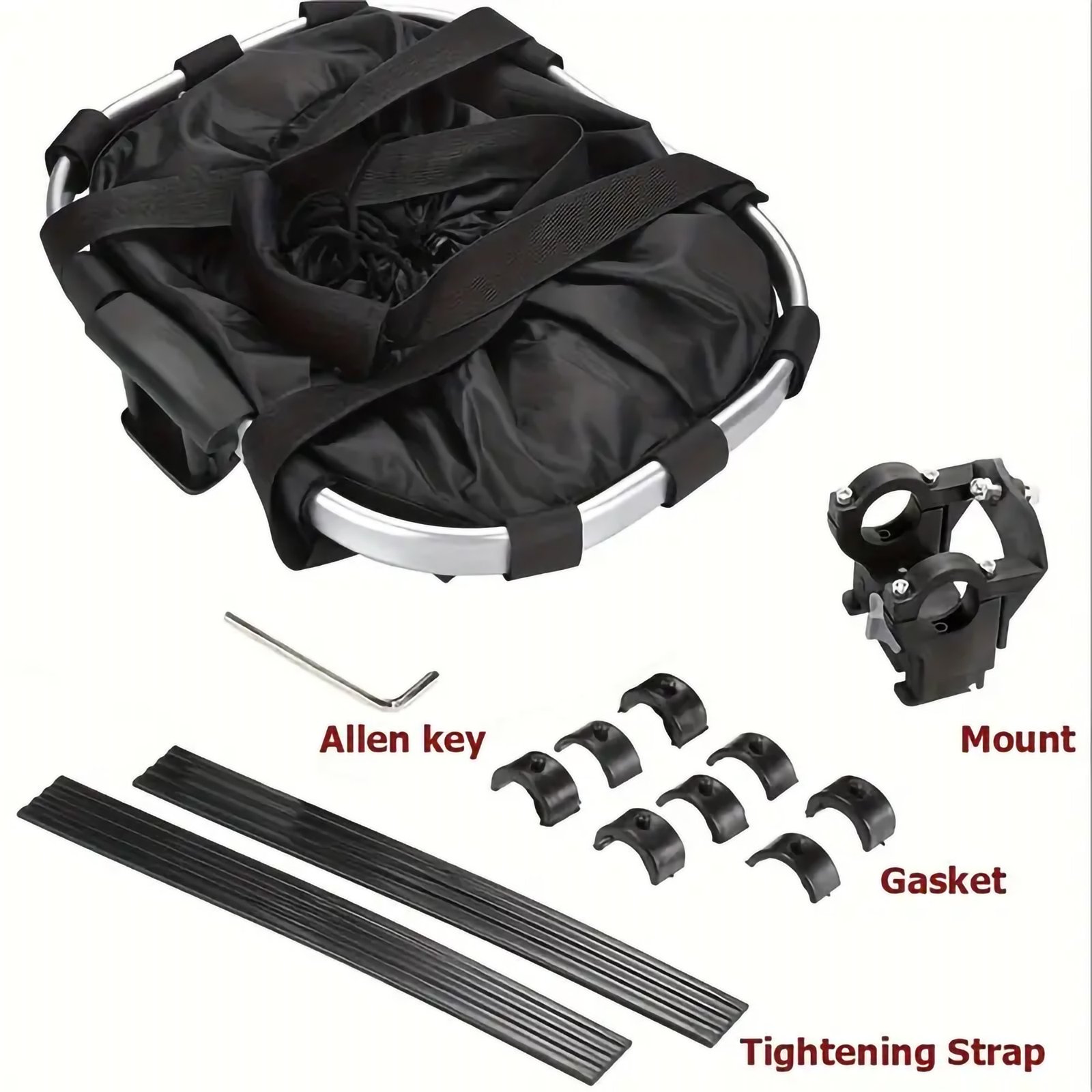 Foldable Bicycle Basket, Outdoor Cycling Equipment Bag - Image 6