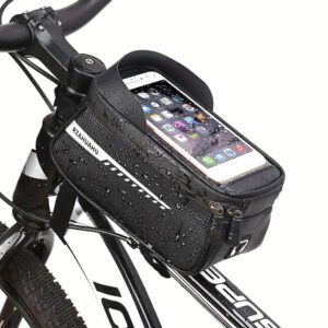 Waterproof Bike Front Frame Bag With TPU Touch Screen Visor