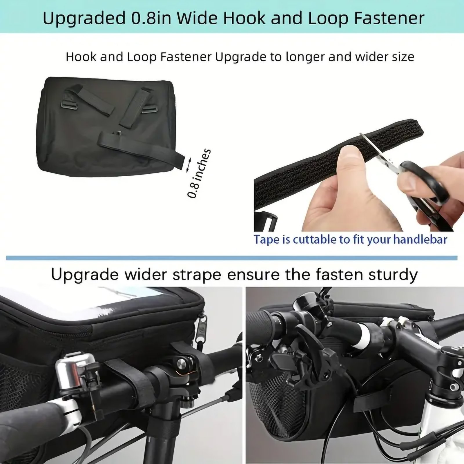 Safety Ride & Stylish Look Reflective Bicycle Saddle Bag - Image 7