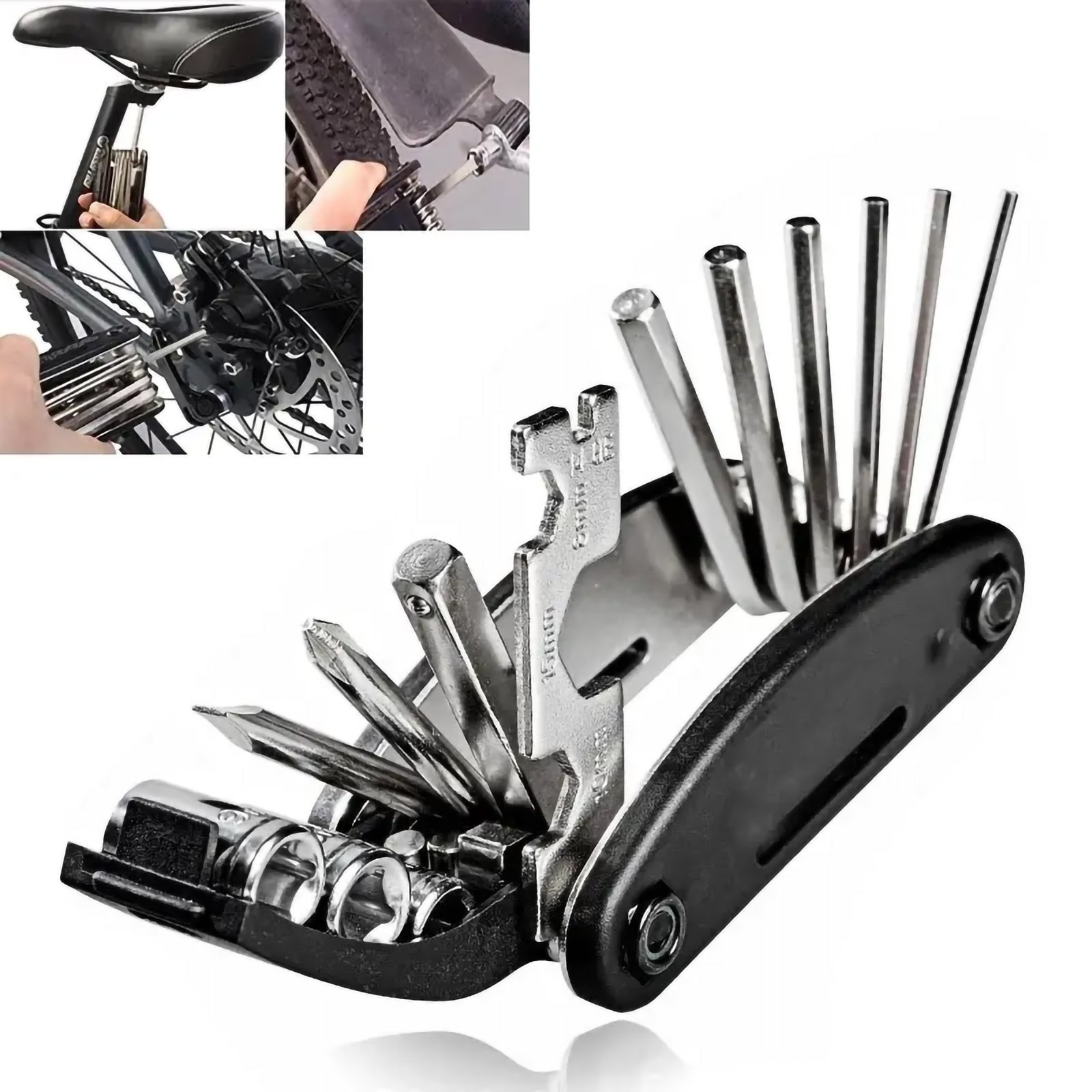 High-Carbon Steel Mountain Bike Repair Tool Kit - Image 2