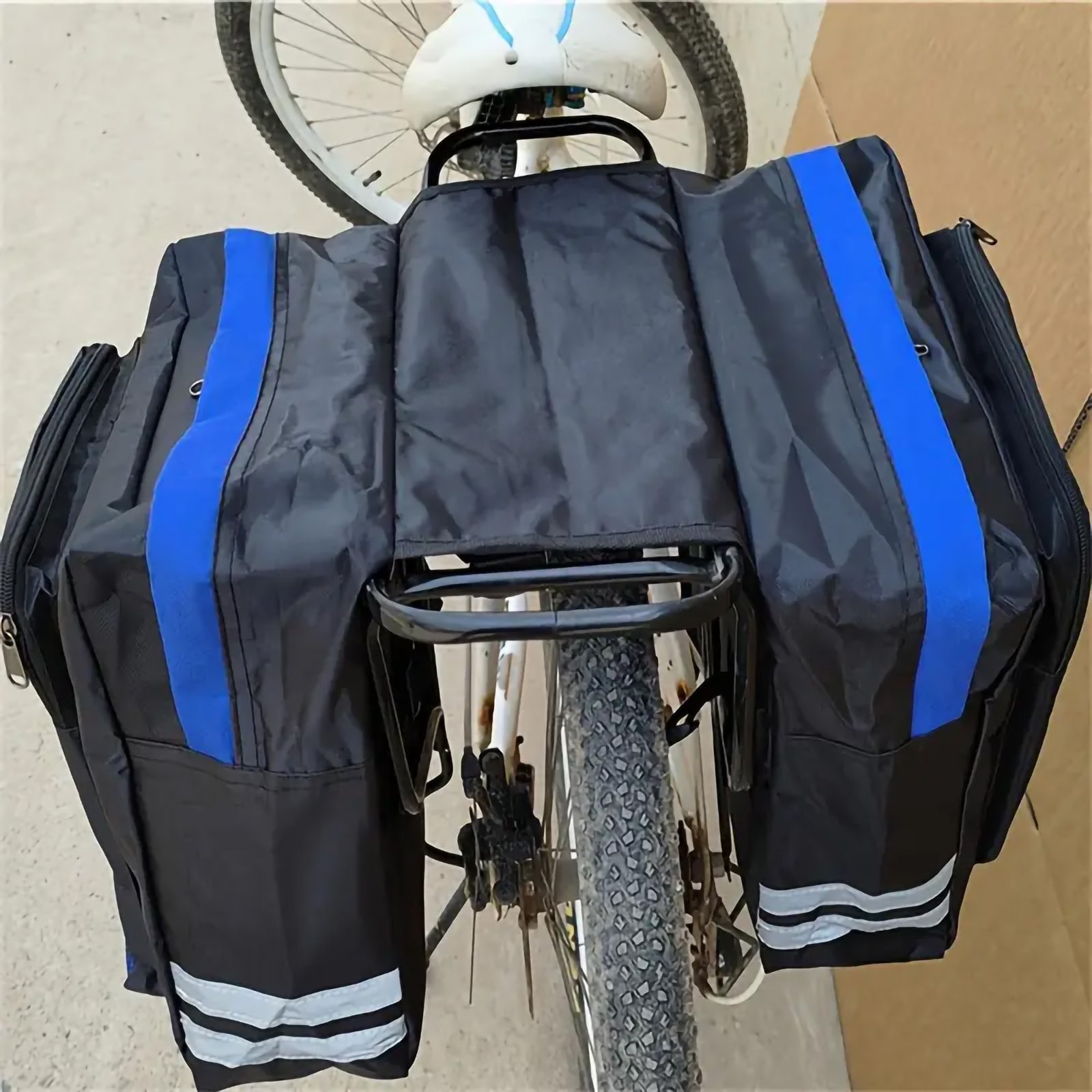 Durable Bicycle Rear Seat Bag, Mountain Bike Rear Rack Bag - Image 3