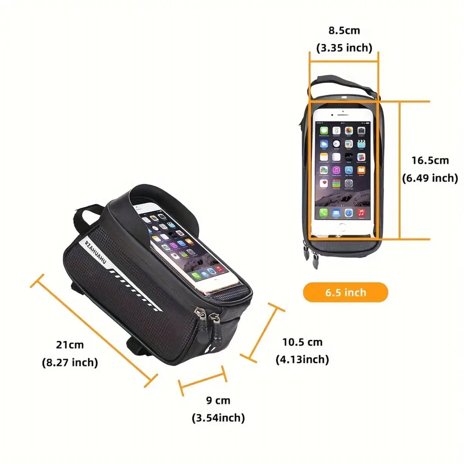 Waterproof Bike Front Frame Bag With TPU Touch Screen Visor - Image 8
